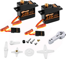 2PCS 21G Mini Digital Servo, Steering Gear Full Metal Gear Micro RC Servos Motor