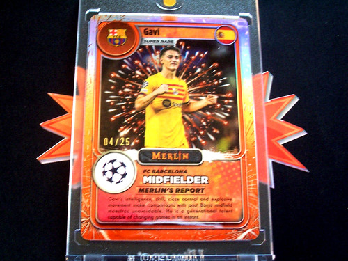 GAVI x/25 SSP ~ ORANGE GAMERS Super Rare ~ 2023-24 Topps Merlin Chrome