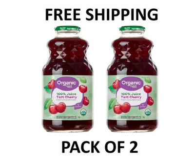 #ad Great Value Organic 100% Tart Cherry Juice 32 fl oz Pack of 2 $7.89