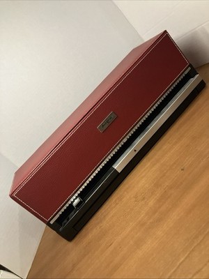 DiscGear Selector 120HD Red Burgundy Faux Leather CD & DVD Storage Case