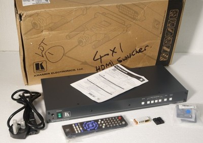Kramer VS-41H Professional 1080p 4-Wege HDMI Umschalter mit RC-IR2 Fernbedienung