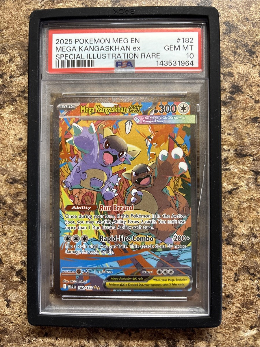 2025 Mega Kangaskhan Ex Pokemon Special Illust. Rare #182/132 PSA
