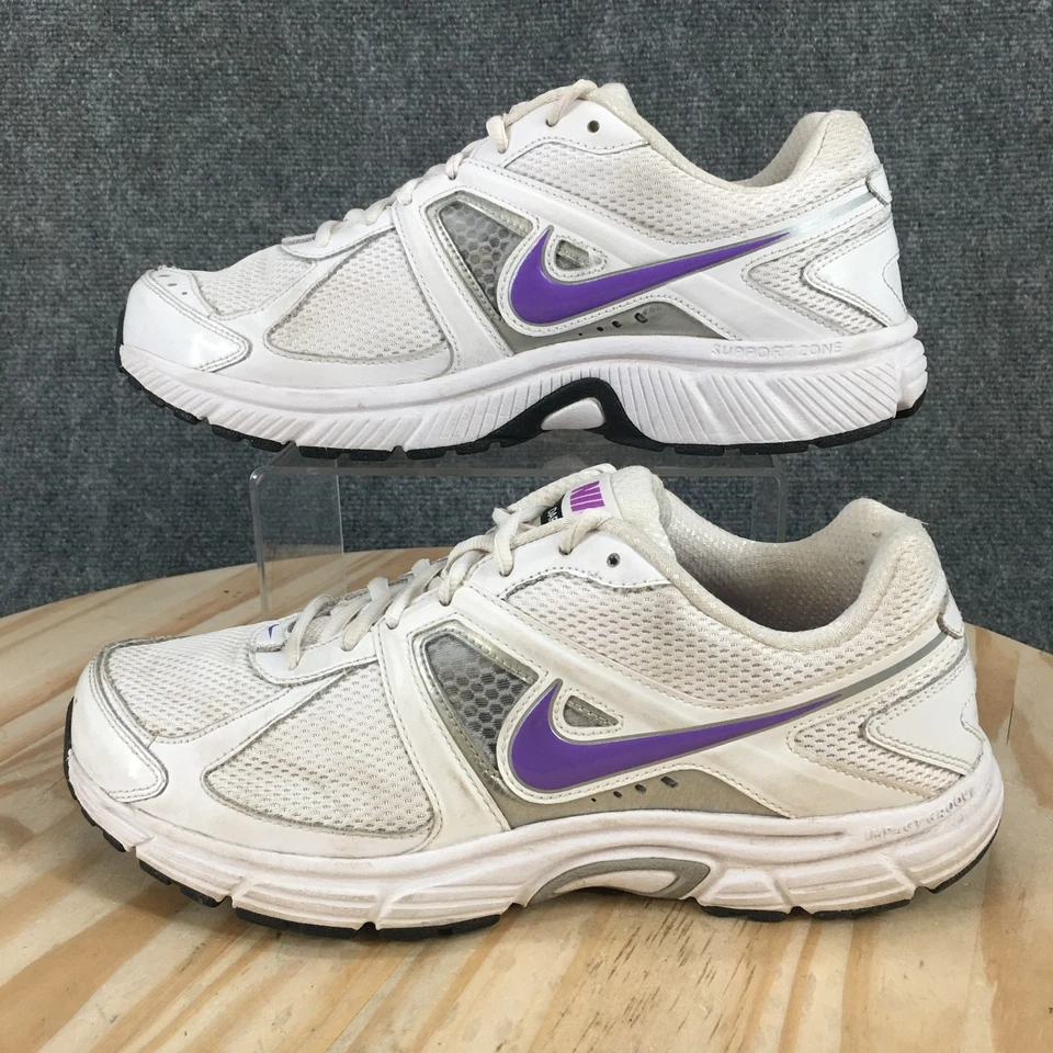 Nike Zapatos Mujer 11 Dart 9 Blanco Malla Tenis para Correr 443863-111 Con Cordones Foto 2 de 4