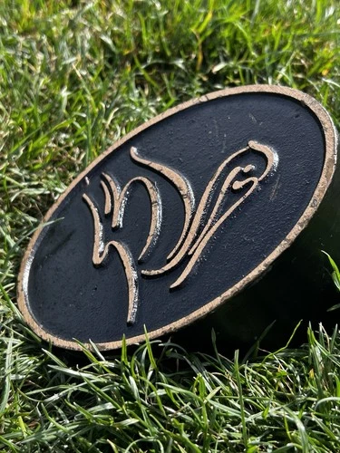 RARE Official Pelican Hill Golf Club Black Tee Marker Solid Bronze Provenance - product listing photo