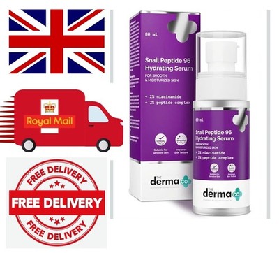 Schneckencreme Serum Mucin 96 feuchtigkeitsspendender Niacinamid-Peptidkomplex 80 ml Derma Co
