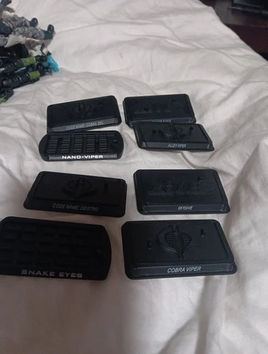 Lot Of 8 Stands For Vtg GI JOE ACTION FIGURES