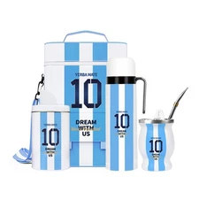 Complete Yerba Mate Kit - Includes Premium Argentina Captain NO.10 Mate Cup, ...