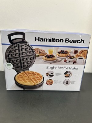 New In Box Hamilton Beach 26080 Belgian Waffle Maker