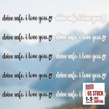 10Pcs Drive Safe I Love You Mirror Sticker, Drive Safe I Love You Car Decals