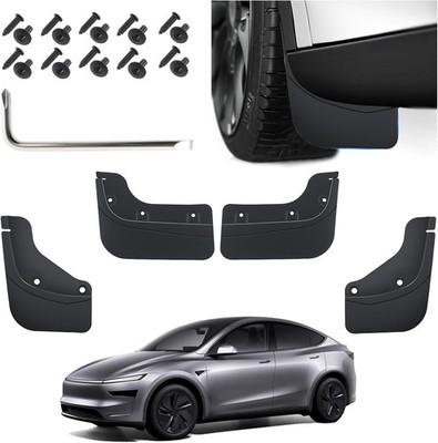4 Pack Truck Mud Flaps for Tesla New Model Y 2025-2026 Accessories