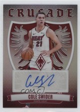 2023-24 Panini Phoenix Crusade Signatures Cole Swider #CS-CSM Auto 0u4