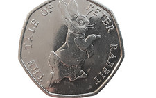 British Tale of Peter Rabbit Beatrix Potter 50p Coin 2017 CIRC
