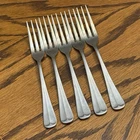 Northland Oneida Post Road 5 Dinner Forks Stainless Silverware Flatware 7 1/4”