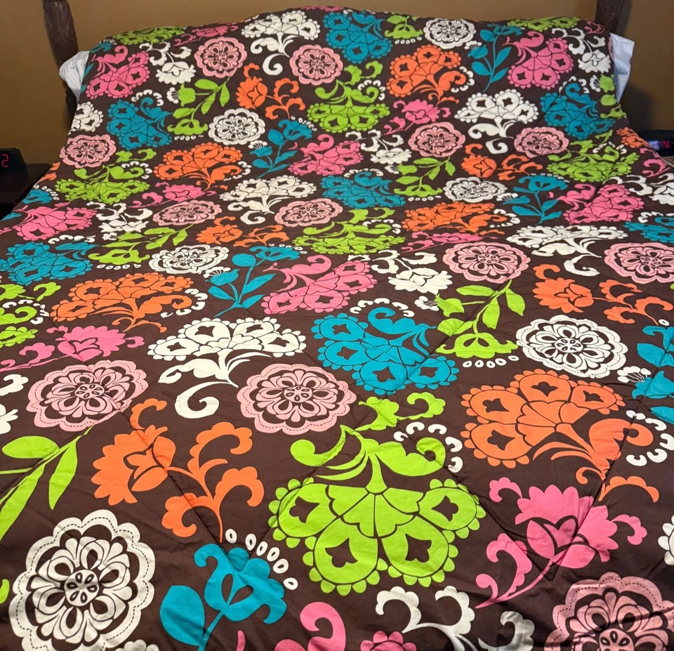 Vera Bradley Lol двуспальное одеяло двустороннее 100% хлопок полиэтиленовая пленка - Изображение 2 из 4