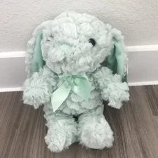 Walmart Way To Celebrate Easter Plush 9” Fluffy Bunny Rabbit Lovey Green New