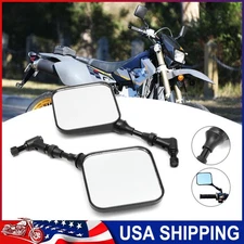 2X Black Rearview Mirrors For Suzuki DRZ400/DRZ400E/DRZ400S/DRZ400SM 2000-2024