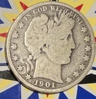 1901-S Barber Half Dollar