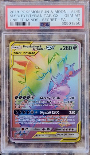 Mega Sableye & Tyranitar-GX graded PSA 10 for sale on eBay