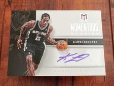 Kawhi Leonard 2012-13 Panini Momentum NBA Basketball Momentous Rookies Auto Card