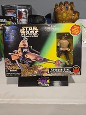 Star Wars Power Of The Force SPEEDER BIKE w  LUKE SKYWALKER In Endor Gear  02