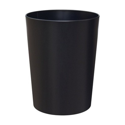 Metal Waste Basket Open Top Round Trash Can Household Garbage Bin Lightweight