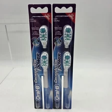 Oral B Cross Action Power Replacement Toothbrush Heads Soft 4732 Lot Of 2 