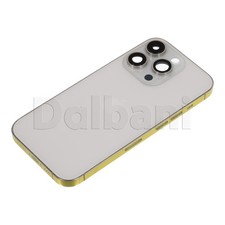 Silver Replacement Back Glass For iPhone 15 Pro Battery Cover White US E-SIM