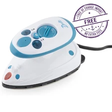 Dritz Mighty Travel Steam Iron: Mini Iron for Quilting, Crafts & Sewing, Compact