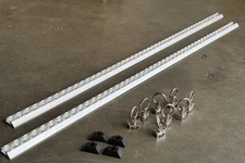 2x 48” Anchor L Track Tie Down Point Rails & 8 Ring Stud Anchors Van Truck Bed