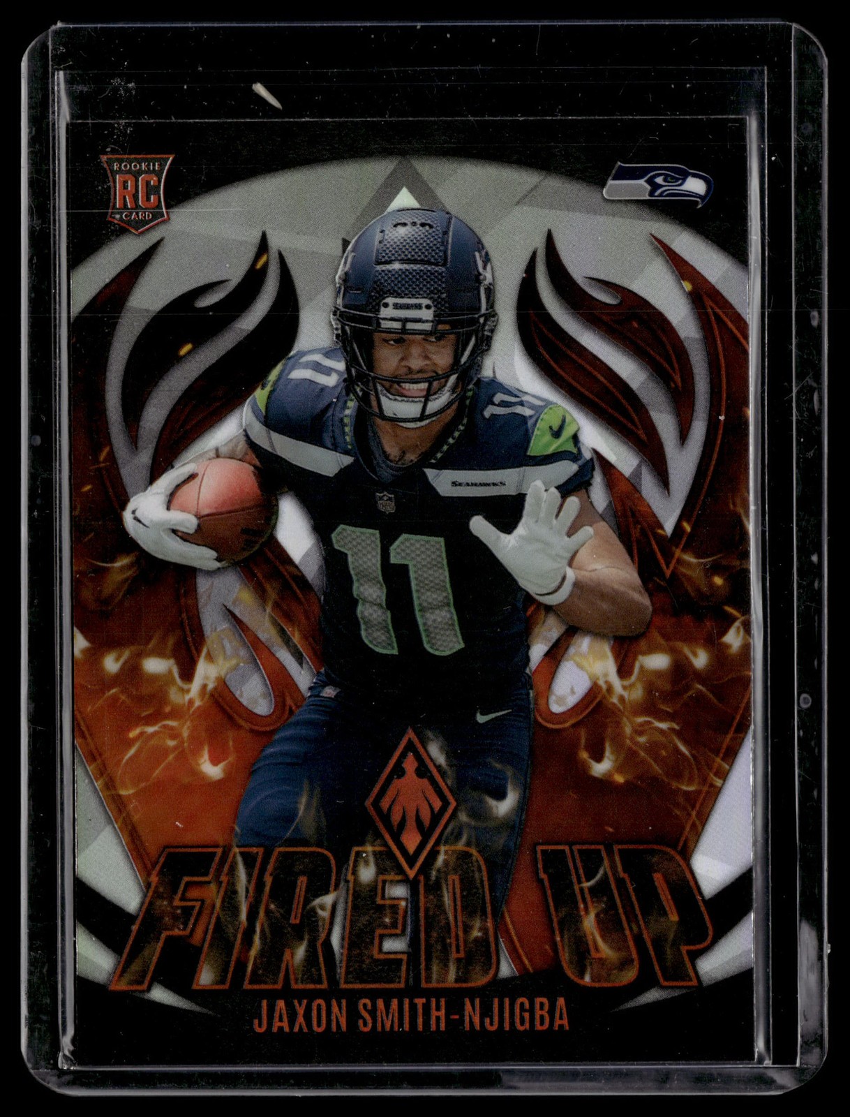 2023 Panini Phoenix #FU-12 Jaxon Smith-Njigba Fired Up Silver