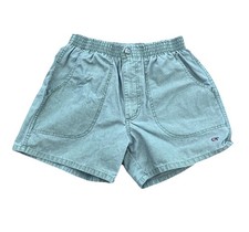 Vintage 90s OP Ocean Pacific Green Surf Shorts Womens S 24 Beach Montabert