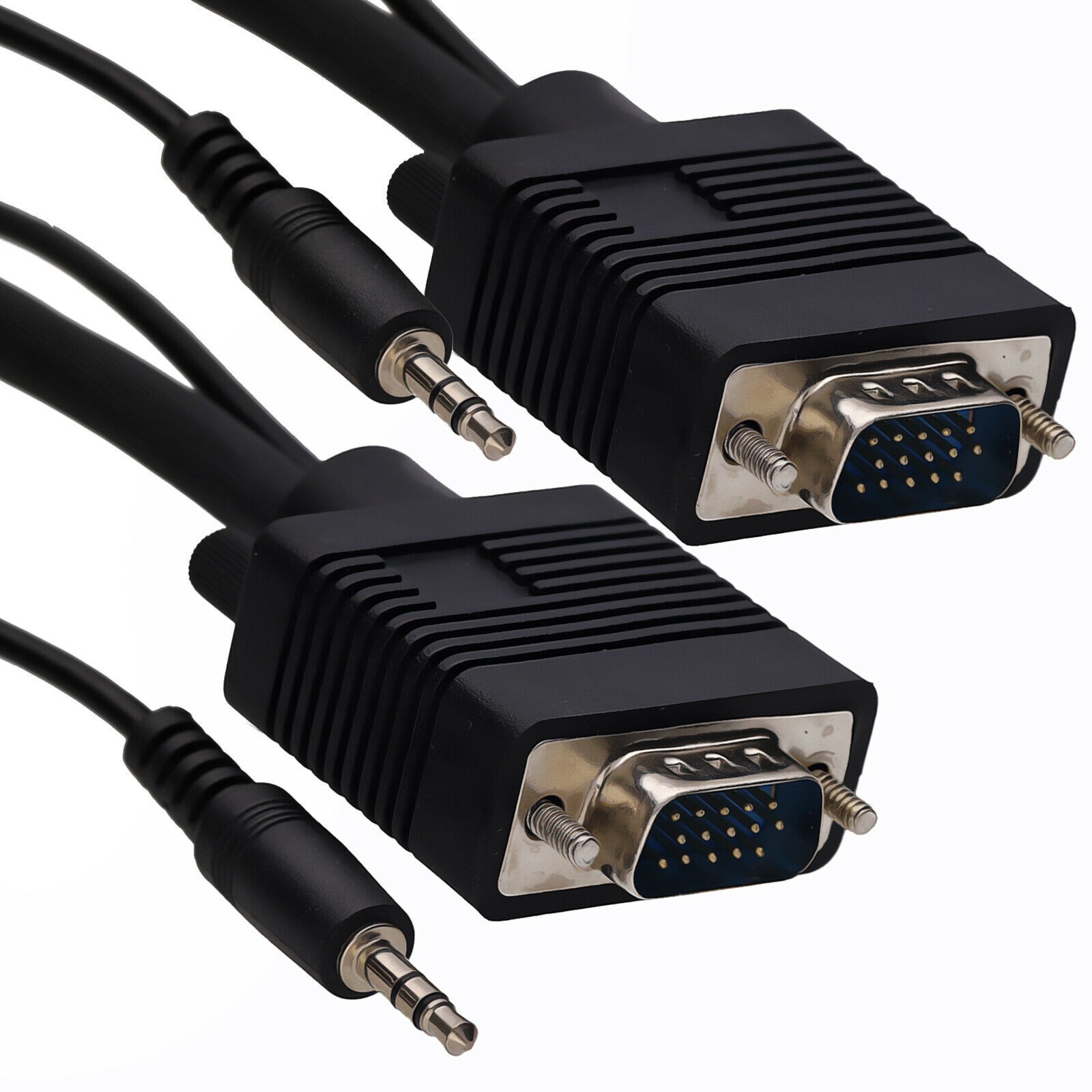 5m VGA/SVGA HD15 TV Video Cable with built in 3.5mm Jack Audio Lead [005875]