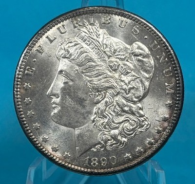 1890-CC Morgan Silver Dollar -- BU MS -- Likely Cleaned in Past
