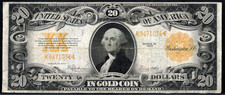 1922 $20 Gold Certificate
