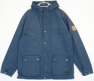 Fjallraven Greenland Parka Blue Full Zip Hooded Jacket Men's Size L