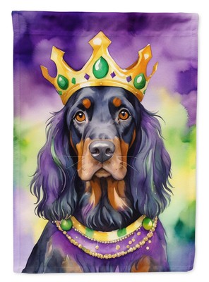 Caroline's Treasures Gordon Setter King Queen Mardi Gras Garden Flag DAC4804GF
