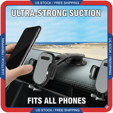 Universal Car Phone Mount   Dashboard  Windshield Suction Arm, 360  Rotation