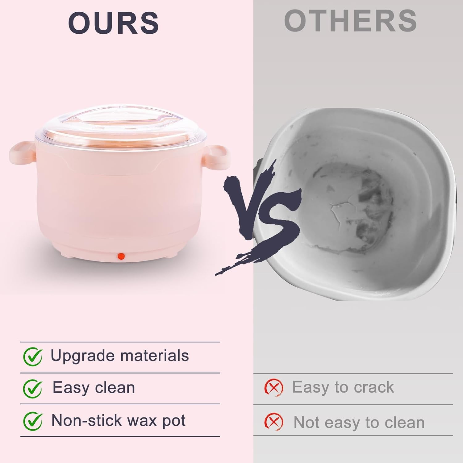 16.9oz Portable Electric Wax Warmer - Fast Heating Heater for Hard &... 