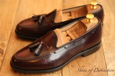 Church's Keats Burgundy Leather Tasselled Loafers Shoes Men's UK 8 G US 9 EU 42
