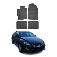 Omac Gummi FußMatten FüR Mazda 6 Gh 2007-2012 Automatten Gummi Schwarz 4Tlg