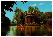 Postcard Italy Rome - Villa Borghese - The Little Lake