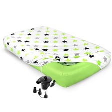 Air Comfort Kids Mattress, Toddler Inflatable Bed with Youth, Green