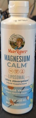 MARYRUTH'S Magnesium Calm Liposomal - Almond Vanilla (15.22 Fl. Oz. / 30 Serving