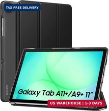 MoKo Slim Case for Samsung Galaxy Tab A11 Plus/ A9 Plus 11 Inch, Black  Smart