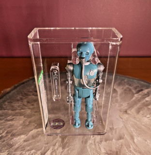 Vintage Star Wars AFA 85 Tallest of 2 1B's with the neck stretching Unique!