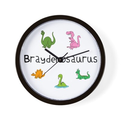 CafePress Braydenosaurus 10'' Wall Clock (114587067)
