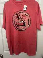 Disney Cars Lightning McQueen 95 Adult Shirt X-Large XL New In Hand