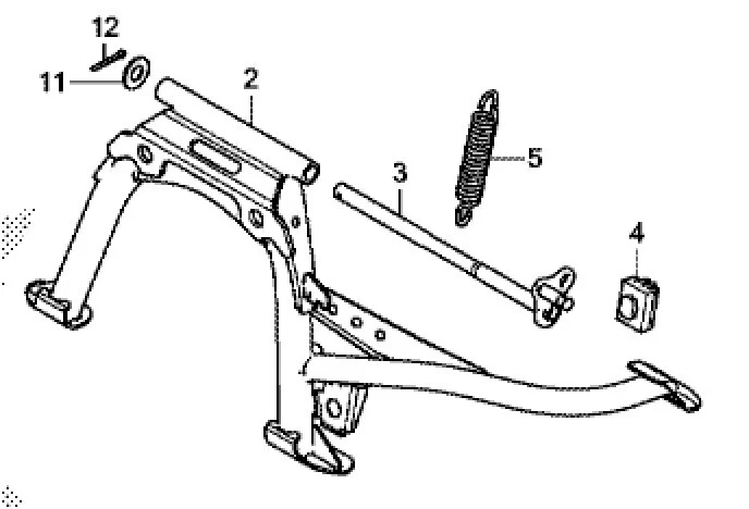 Genuine Honda NSC110 PCX125 2019-2023 Main Centre Stand Spring New 50520KVB900 - Image 2 of 4