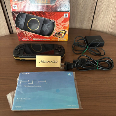 SONY Monster Hunter Model PSP-3000MHB Portable Test Complete with box Used