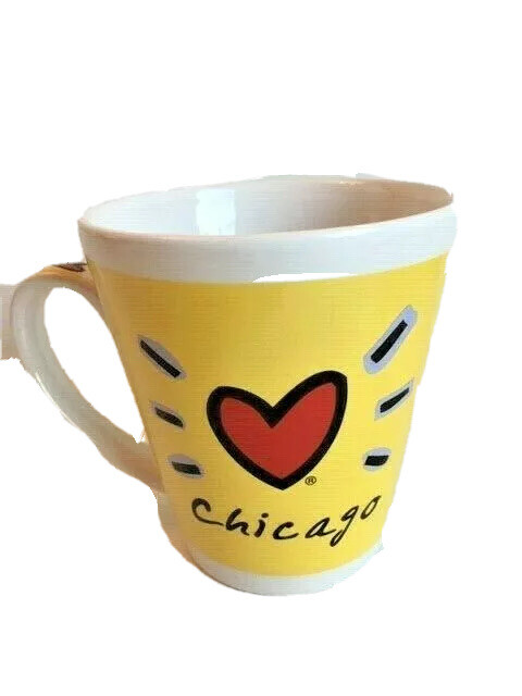Luke Chueh coffee cup Chicago Coffee Mug Luke A Tuke Yellow Cup